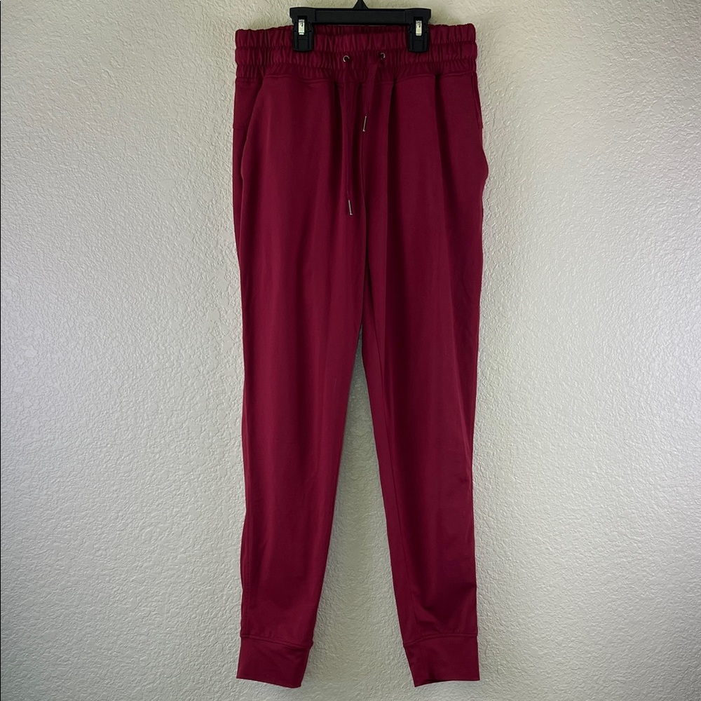Barbell red workout joggers size medium